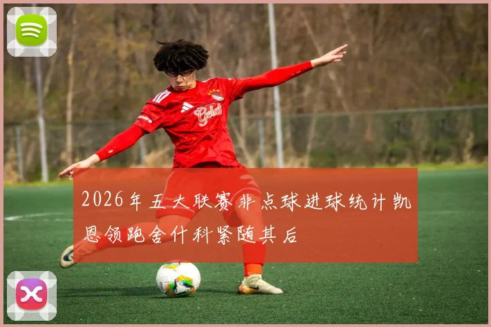 2026年五大联赛非点球进球统计凯恩领跑舍什科紧随其后